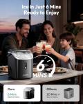 EUHOMY Portable Nugget Ice Maker for Home or RV