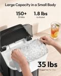 EUHOMY Portable Nugget Ice Maker for Home or RV