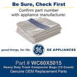 GE Heavy Duty Trash Compactor Bags (12 Count)