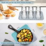 Silicone Dish Drying Mat, Heat Resistant & Non-Slip