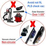 Kodahome Dog Brush Vacuum Attachment with Adapters