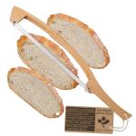 MonteHerra 17-Inch Wooden Bread Knife with Serrated Blade