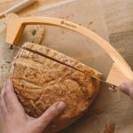 MonteHerra 17-Inch Wooden Bread Knife with Serrated Blade