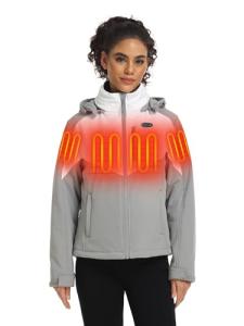 ORORO Women's Heated Jacket with 5 Heat Zones