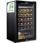 Nutrichef 34-Bottle Wine Fridge with Adjustable Temp