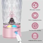 Electric Protein Shaker Bottle, USB Rechargeable, 22oz