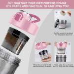Electric Protein Shaker Bottle, USB Rechargeable, 22oz