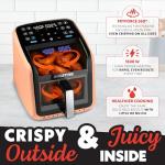 Gourmia 7 QT Air Fryer with Window & Light