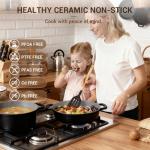 Ammeloo 8-Piece Nonstick Ceramic Cooking Pot Set