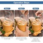 Manual Stainless Steel Butter Churner and Stirrer