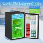 3.2 Cu.Ft Mini Fridge with Freezer, Black