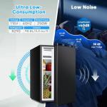 3.2 Cu.Ft Mini Fridge with Freezer, Black