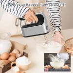 Yomelo 9-Speed Electric Hand Mixer with Accessories
