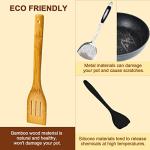 Eisinly 7-Piece Bamboo Cooking Utensils Set