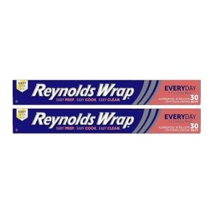 Reynolds Wrap Aluminum Foil, 30 Sq Ft, 2-Pack