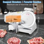 550W Dual Motor Meat Slicer with Adjustable Thickness