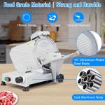 550W Dual Motor Meat Slicer with Adjustable Thickness
