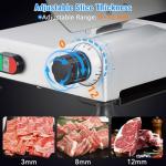 550W Dual Motor Meat Slicer with Adjustable Thickness
