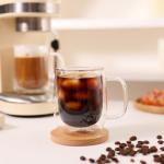 Double Wall Glass Coffee Mugs Set of 2