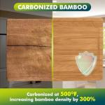 3-Piece Bamboo Cutting Board Set with Juice Grooves