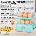 Nostalgia 14-Capacity Retro Egg Cooker - Aqua