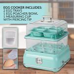Nostalgia 14-Capacity Retro Egg Cooker - Aqua
