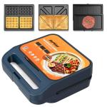 Sunvivi 3-in-1 Electric Sandwich and Waffle Maker