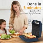 Sunvivi 3-in-1 Electric Sandwich and Waffle Maker
