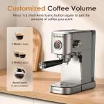 Spacekey 20 Bar Espresso Machine with Milk Frother