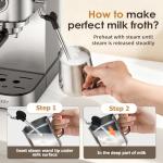 Spacekey 20 Bar Espresso Machine with Milk Frother