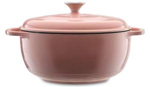 Pink 6-qt Enameled Cast Iron Dutch Oven
