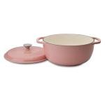 Pink 6-qt Enameled Cast Iron Dutch Oven