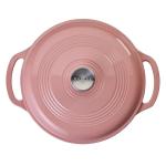 Pink 6-qt Enameled Cast Iron Dutch Oven