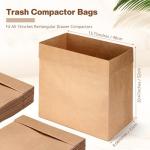 Heavy Duty Trash Compactor Bags - 60 Pcs