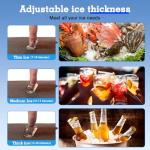 Stainless Steel Commercial Ice Maker 100LBS/24H