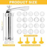 Stainless Steel Churro Maker with Cookie Discs