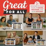 Gourmia 37 Qt French Door Air Fryer Oven