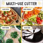 Checkered Chef 14" Pizza Cutter Rocker Knife