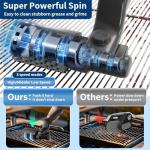 Rechargeable Electric Grill Brush with Adjustable Head