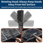 Rechargeable Electric Grill Brush with Adjustable Head