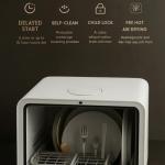 MOMOKOVA Portable Countertop Dishwasher with 7 Wash Programs