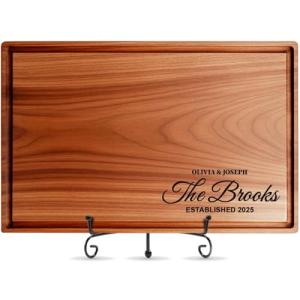 Personalized Engraved Cutting Board for Couples