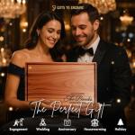 Personalized Engraved Cutting Board for Couples