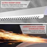 Prikoi Electric Knife Set with Ergonomic Handle