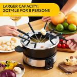 Befano Stainless Steel Fondue Pot with Temperature Control