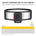 Befano Stainless Steel Fondue Pot with Temperature Control