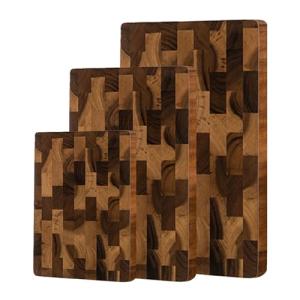 Acacia Wood Cutting Board Set with Handles