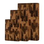 Acacia Wood Cutting Board Set with Handles