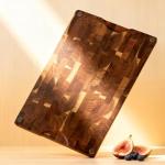 Acacia Wood Cutting Board Set with Handles