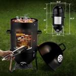 4-Tier 3-in-1 Charcoal Grill and Smoker